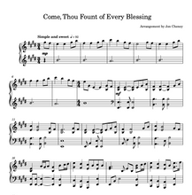 Load image into Gallery viewer, come thou found of every blessing sheet music preview