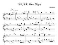 Load image into Gallery viewer, still still still silent night jon cheney piano sheet music