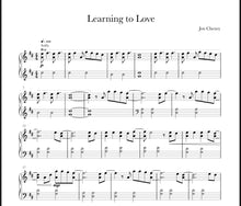 Load image into Gallery viewer, learning to love sheet music