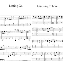 Load image into Gallery viewer, piano solo sheet music bundle learning to love and letting go