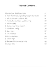 Load image into Gallery viewer, softly christmas piano book table of contents