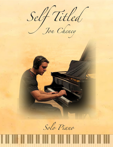 Cover of Self Titled solo piano book by Jon Cheney