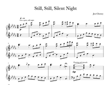 Load image into Gallery viewer, still still still silent night jon cheney piano sheet music 