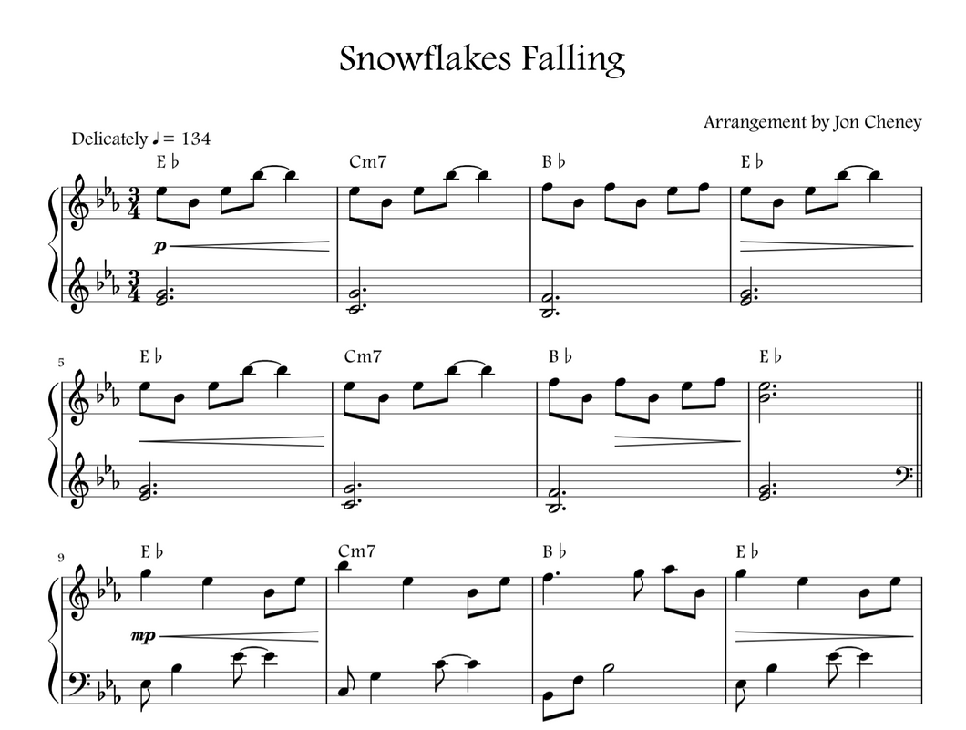 Snowflakes Falling (PDF)