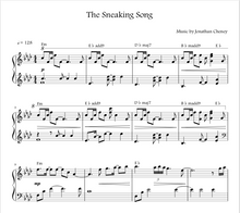 Load image into Gallery viewer, Preview of The Sneaking Song from the solo piano book Self Titled by Jon Cheney