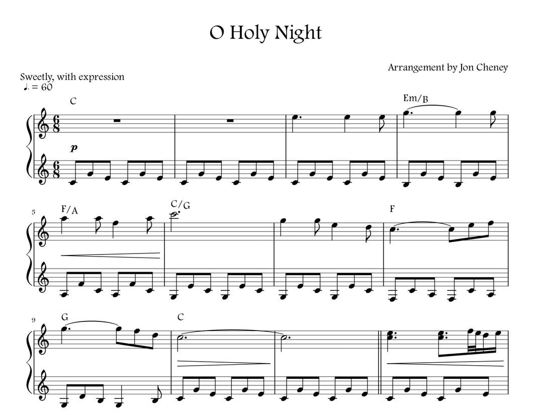 O Holy Night (PDF)