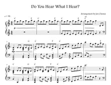 Load image into Gallery viewer, Sheet music preview for Do You Hear What I Hear piano by Jon Cheney