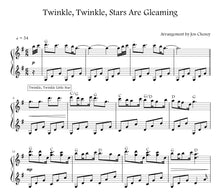 Load image into Gallery viewer, Sheet music preview for Twinkle, Twinkle, Stars are Gleaming piano by Jon Cheney